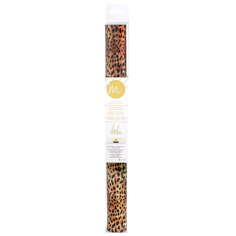 Heidi Swapp Minc Fil Roll, 12 Inch 6 Feet, Leopard 6' Roll, Metallic Paper Foil Art Craft Supplies Minc Foil Minc Foil Machine Minc Laminator Lamination Minc Supplies Minc Transfer Folder - Image 1